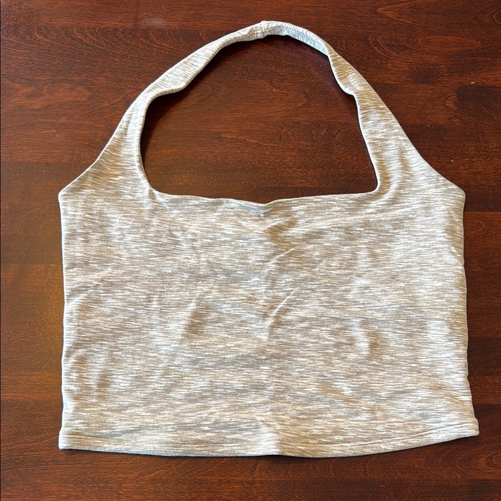 Abercrombie & Fitch Gray Crop Top
